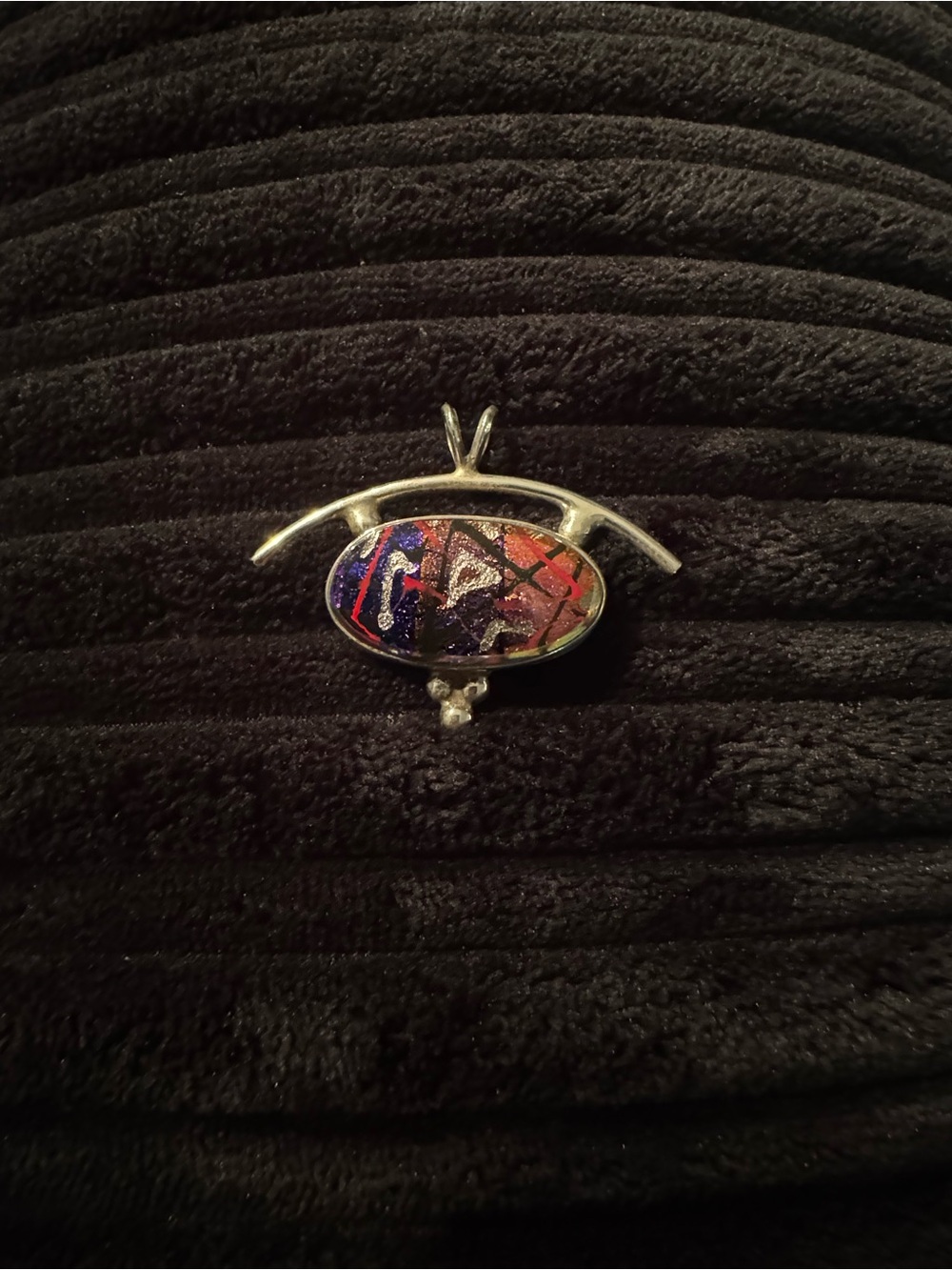 Handcrafted Multicolor Abstract Home Art Pendant